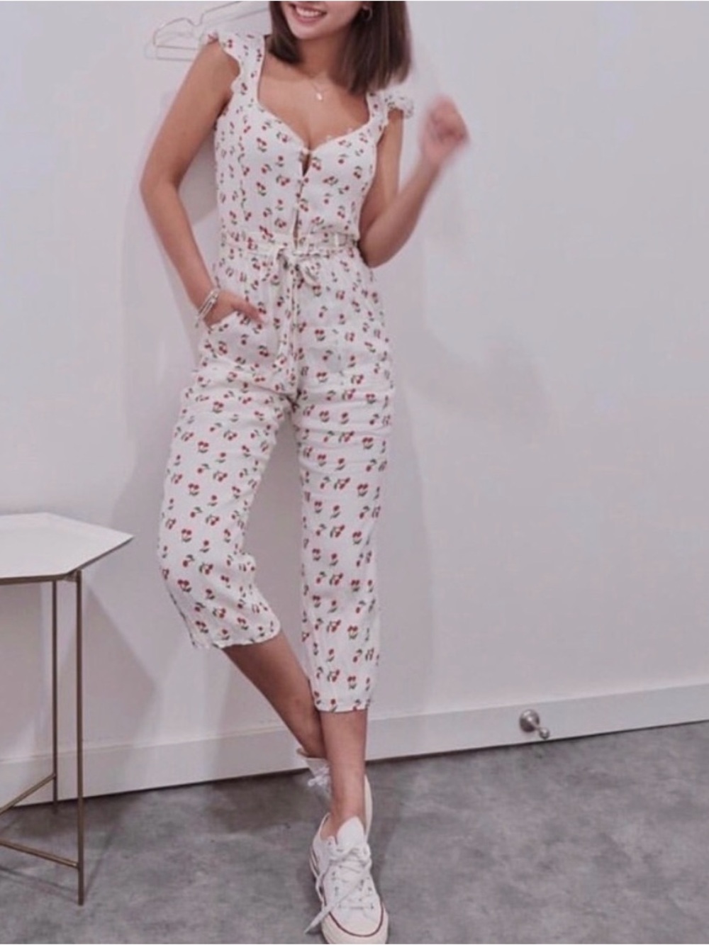 For Love & Lemons Cherry Jumpsuit